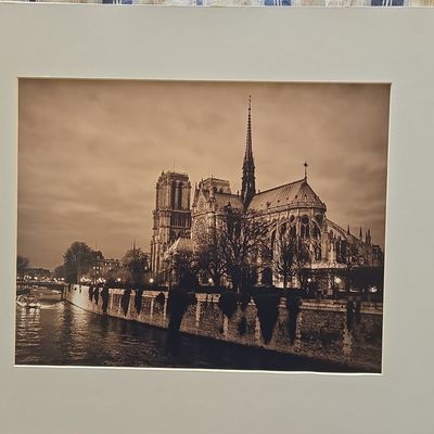 Philip M. Shaw Notre Dame Cathedral Monochrome Print