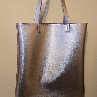 Metallic Rose Gold Tote Bag