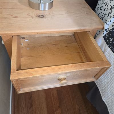 Sale Photo Thumbnail #338: Broyhill Pine Three-Drawer Nightstand