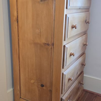 Sale Photo Thumbnail #194: Pine Five-Drawer Chest of Drawers