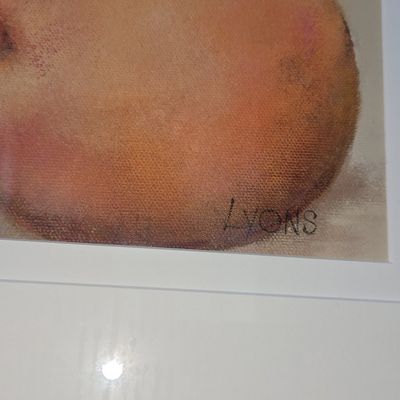 Lyons Still Life Peach Pastel Print