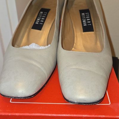 Stuart Weitzman 621 Nofive Crystal Taupe Pumps