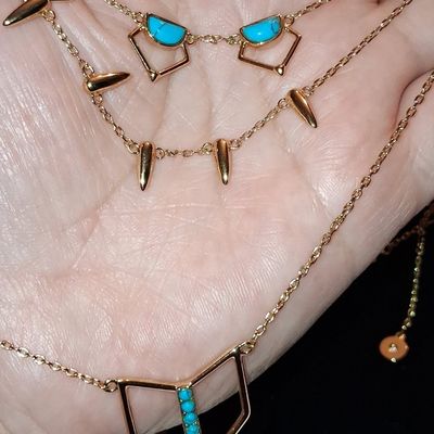 Stella & Dot Multi-Strand Turquoise Necklace