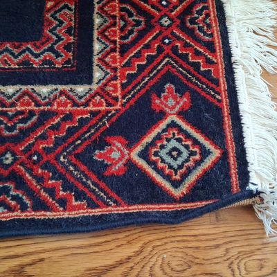 Sale Photo Thumbnail #57: Hand-Knotted Baluchi Wool Area Rug 62" x 88"
