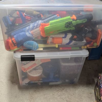 Sale Photo Thumbnail #244: Lot of Assorted Nerf Blasters and Accessories