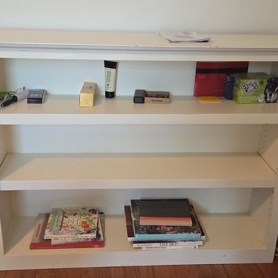 Sale Photo Thumbnail #310: White Painted Three-Shelf Bookcase