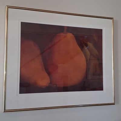 Lyons Still Life Pear Print 25" wide 18" high