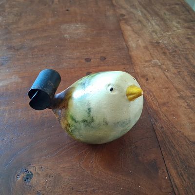 Studio Pottery Bird Candle Holder