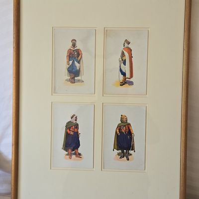Sale Photo Thumbnail #129: Ottoman Military Costume Prints, Set of Four