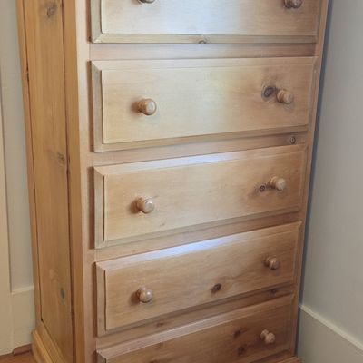 Sale Photo Thumbnail #193: Pine Five-Drawer Chest of Drawers