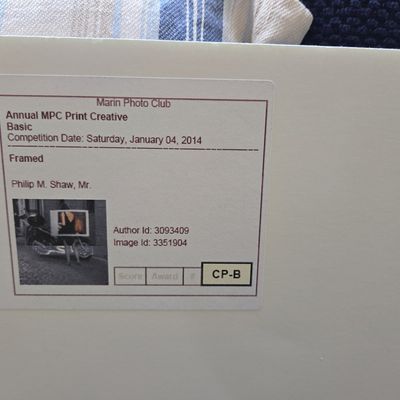 Marin Photo Club Competition Print by Philip M. Shaw