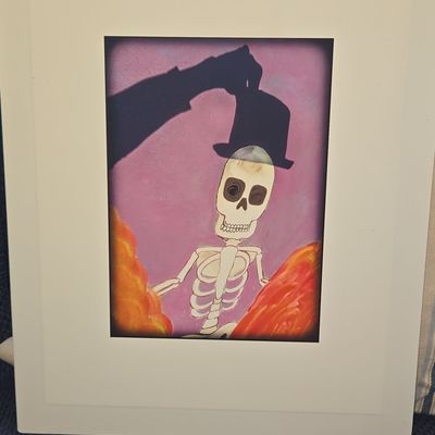 Skeleton Wears My Hat by Marti Cagwin