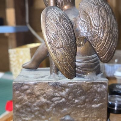 Sale Photo Thumbnail #356: Vintage Figural Cherub Vanity Mirror