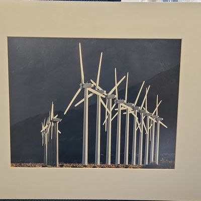 Sale Photo Thumbnail #366: Wind Turbines at Sunset Near Palm Springs, CA by Philip M. Shaw