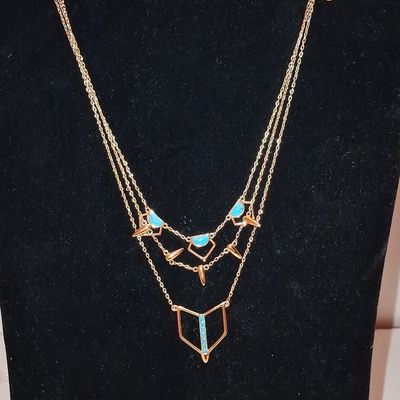 Stella & Dot Multi-Strand Turquoise Necklace