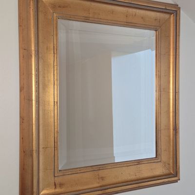 Sale Photo Thumbnail #119: Giltwood Beveled Wall Mirror 25"x30"