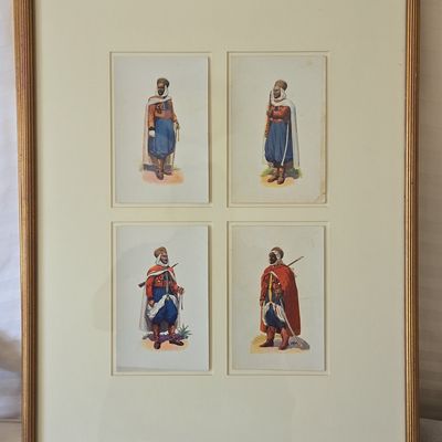 Sale Photo Thumbnail #105: 19th Century Auguste Wahlen Prints of North African Troops