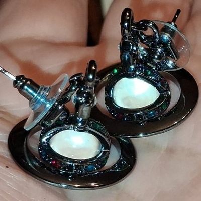 Sale Photo Thumbnail #231: Vivienne Westwood Orb Stud Earrings