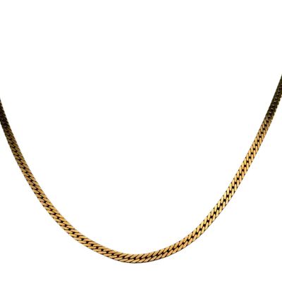 14K Gold Curb Link Chain Necklace