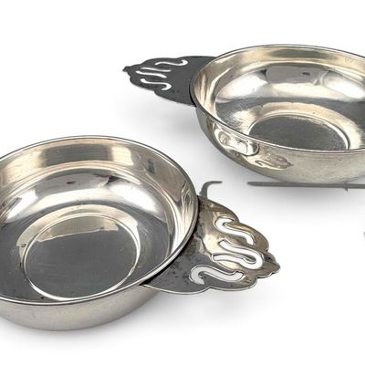 Two Sterling Silver Porringers