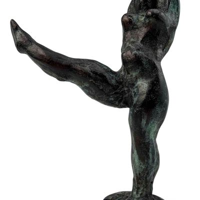 Nicolaas "Nic" Jonk (Dutch, 1928-1994), Dancer, Patinated Bronze Sculpture