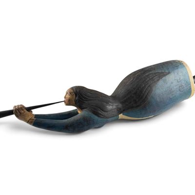 Attributed to James Wegner (Washington, 20th C.), Hand Carved And Painted Folk Art Figure