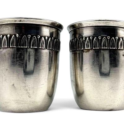 Pair Of French .950 Silver Liqueur Cups