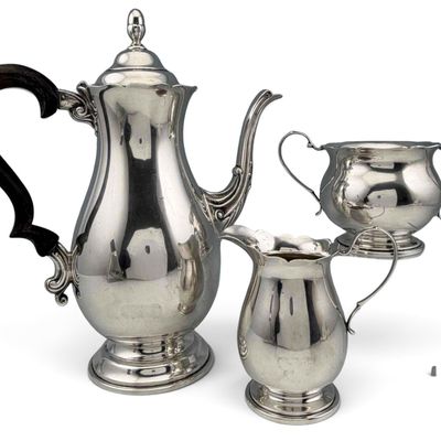 Three Piece Sterling Silver Tea Set