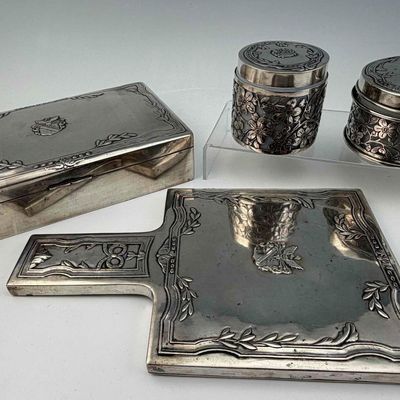 Sterling Silver Vanity Set
