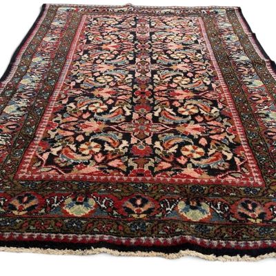 Persian Hamadan Region Floral Rug