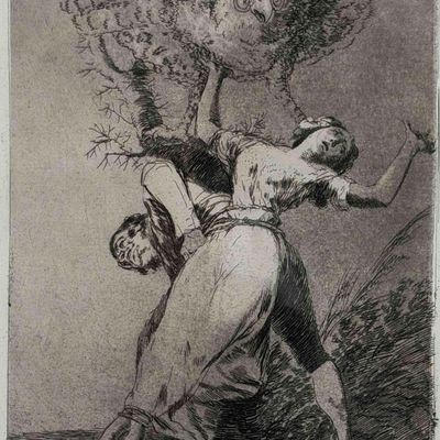 Francisco Goya (Spanish, 1746-1828), No Hay Quien Nos Desate, Los Caprichos, Plate 75, Aquatint