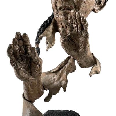 Mark Hopkins (American, b. 1953), Grandmother's Blessing, Bronze Sculpture