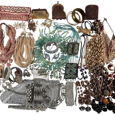 Grouping Of Vintage Costume Jewelry