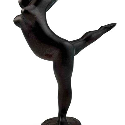 Nicolaas "Nic" Jonk (Dutch, 1928-1994), Female Dancer, Patinated Bronze Sculpture