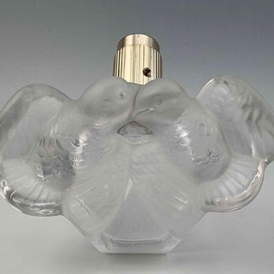 Lalique Frosted Crystal Atomizer Perfume Bottle