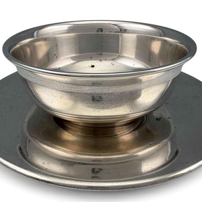 Handmade Sterling Silver Bowl & Saucer
