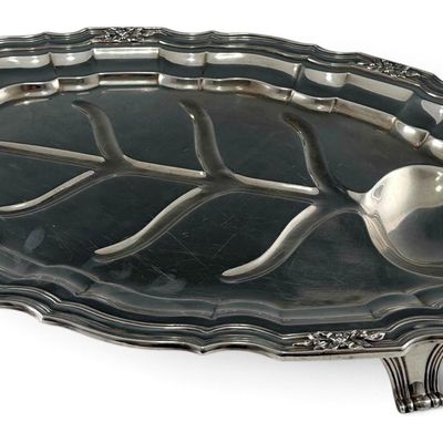 Bailey Banks & Biddle Sterling Silver Meat Carving Platter