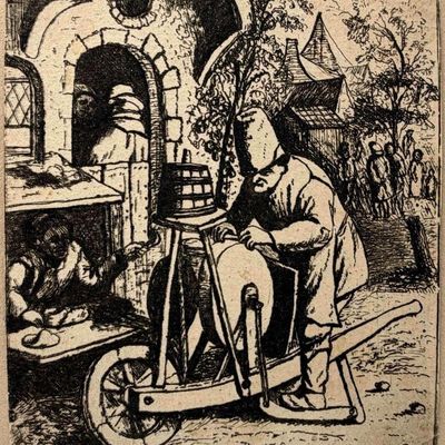 Adriaen Van Ostade (Dutch, 1610-1685), The Knife Grinder, Etching On Paper