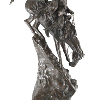 After Frederick Remington, Mountain Man, Bronze Sculpture
