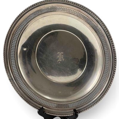 Reticulated Sterling Silver Serving Plate