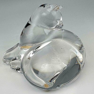 Baccarat Crystal Cat Figure