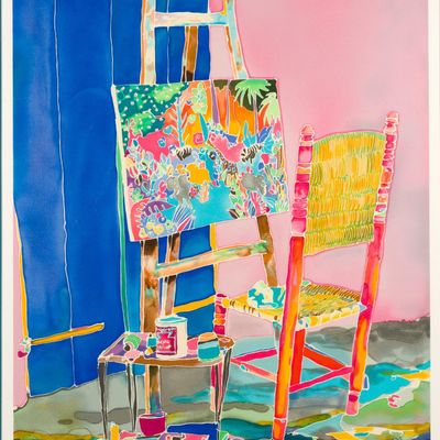 Jennifer Markes "Canvas & Easel" Signed Print
