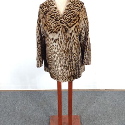 Vintage Turck Pels Leopard Print Coat
