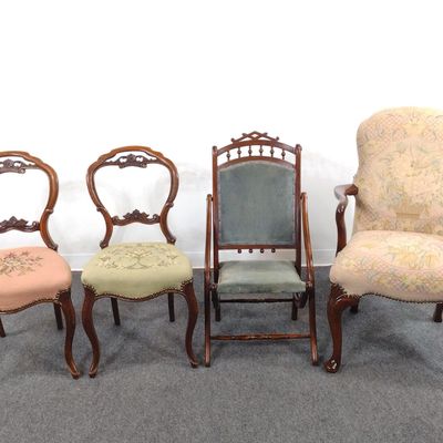 4 Chairs Incl. Needlepoint