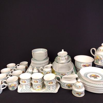 Villeroy & Boch 'Basket' Porcelain Dinnerware With Tea Service