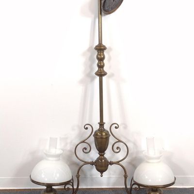 Victorian Style Brass Chandelier Fixture