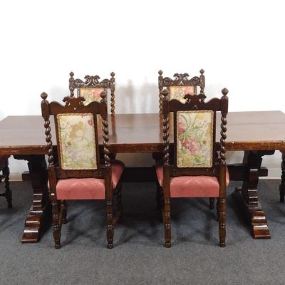 Reproduction Simon Bigart "Louis XIIIth" Dining Room Set