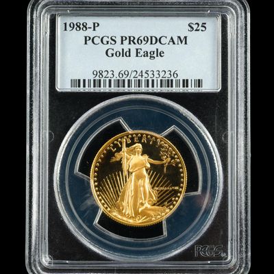 Sale Photo Thumbnail #376: 1988 Twenty Five Dollar Gold PCGS