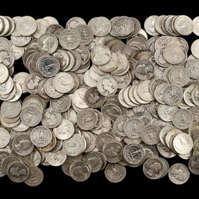 Sale Photo Thumbnail #283: Three Hundred Washington Silver Quarters