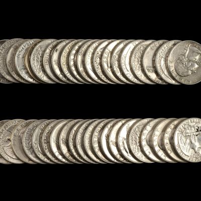 Sale Photo Thumbnail #272: Forty Silver Washington Quarters